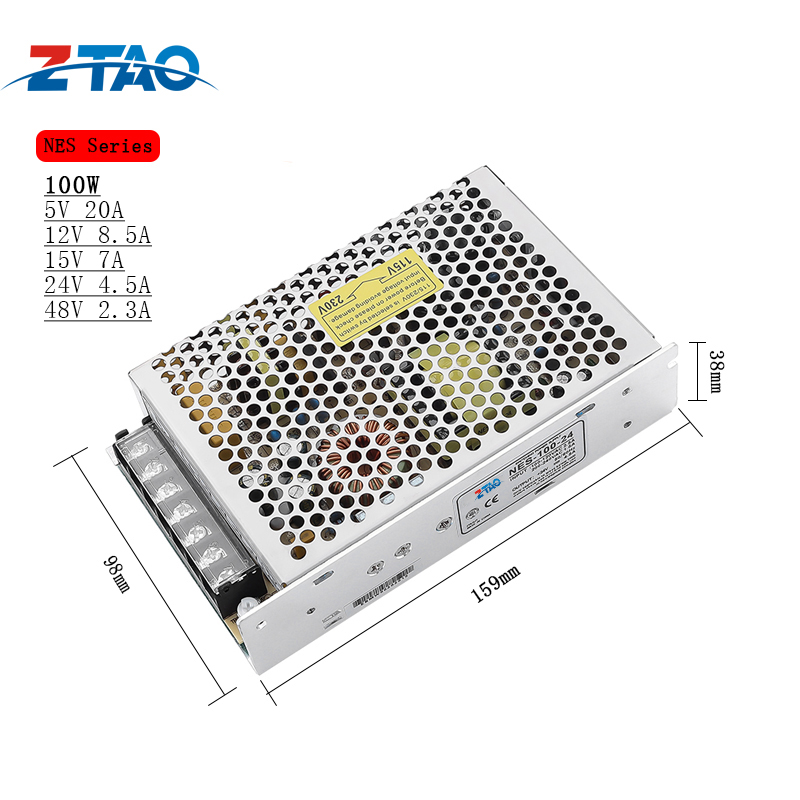 NES-100-24 4.5A 100W Ac Dc Electrical Equipments Switching Power Supply ...